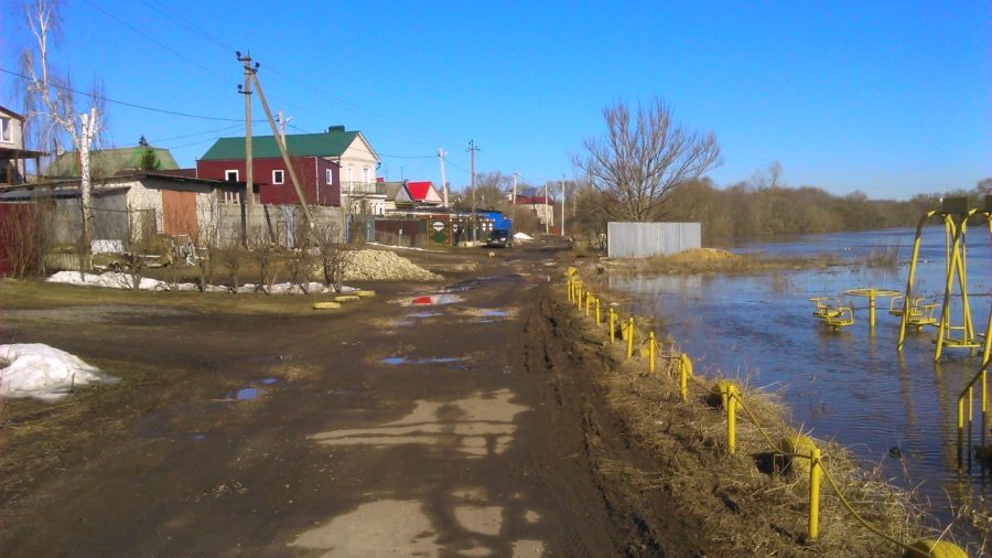 Понижение уровня воды в оке