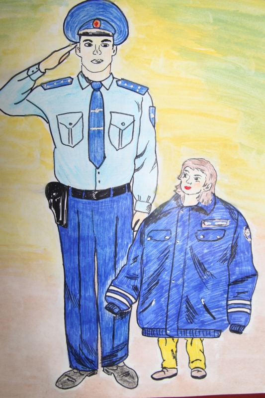 Милиционер рисунок. Полицейский рисунок. Полиция глазами детей. Рисунок на тему полиция.